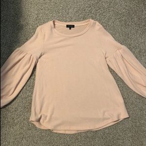 Roolee light pink super soft balloon sleeve shirt - size XS